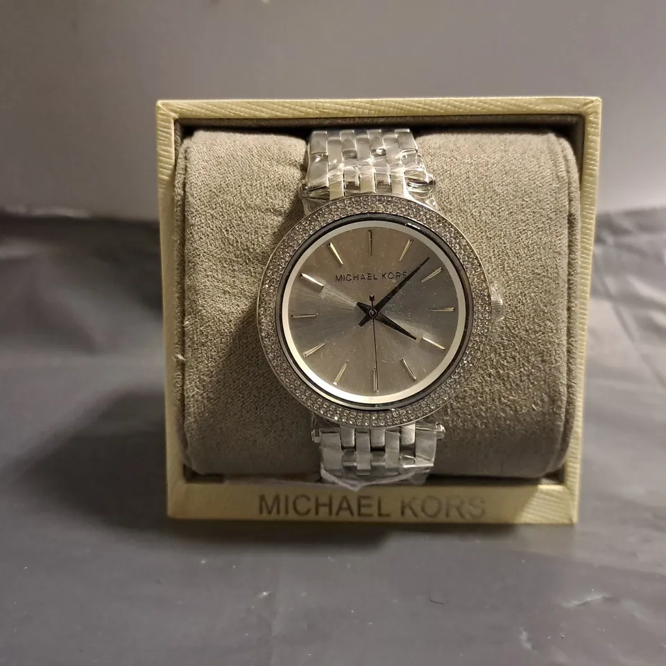 MICHAEL KORS DARCI CRYSTAL EMBELLISHED BEZEL WOMEN’S WATCH