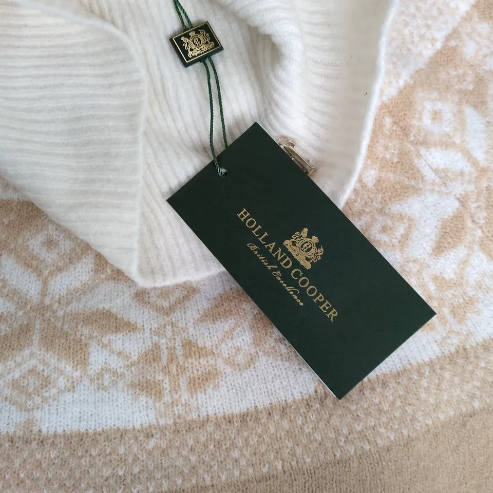 HOLLAND COOPER BEATRICE KNIT – CAMEL COLOUR, SIZE L