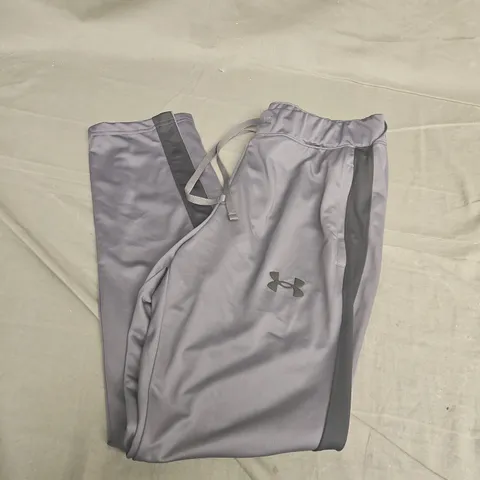 UNDER ARMOUR RIVAL KNIT TRACK SUIT BOTTOMS IN GREY - LARGE