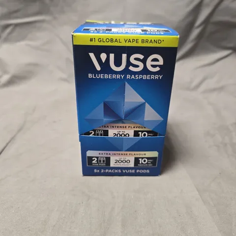 VUSE BLUEBERRY RASPBERRY PODS – 5 X 2-PACKS (10 MG/ML PER POD)
