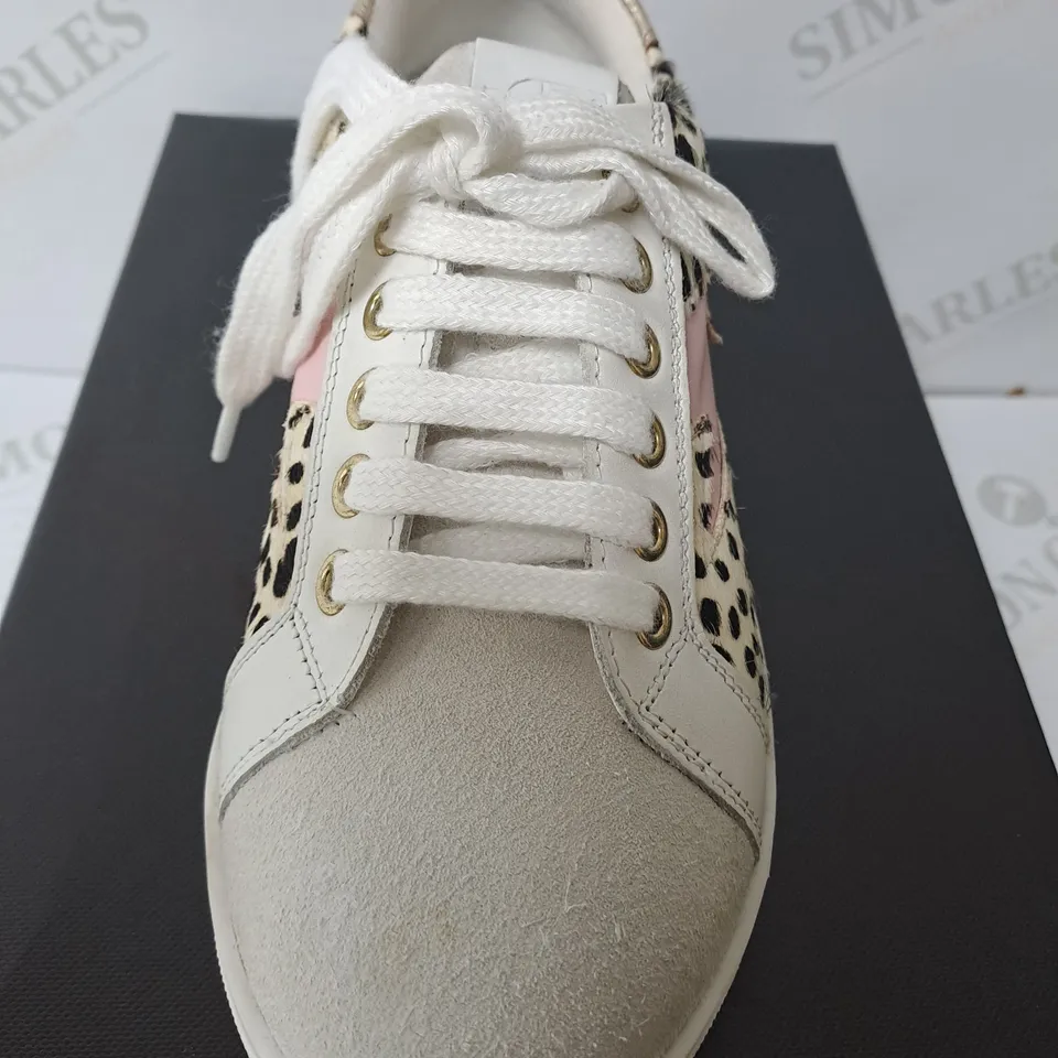 BOXED DUNE LONDON DALMATATION PRINT TRAINERS SIZE 3