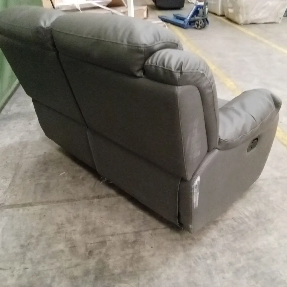 ROTHBURY LUXURY FAUX LEATHER HIGH BACK 2 SEATER MANUAL RECLINER SOFA RRP £629