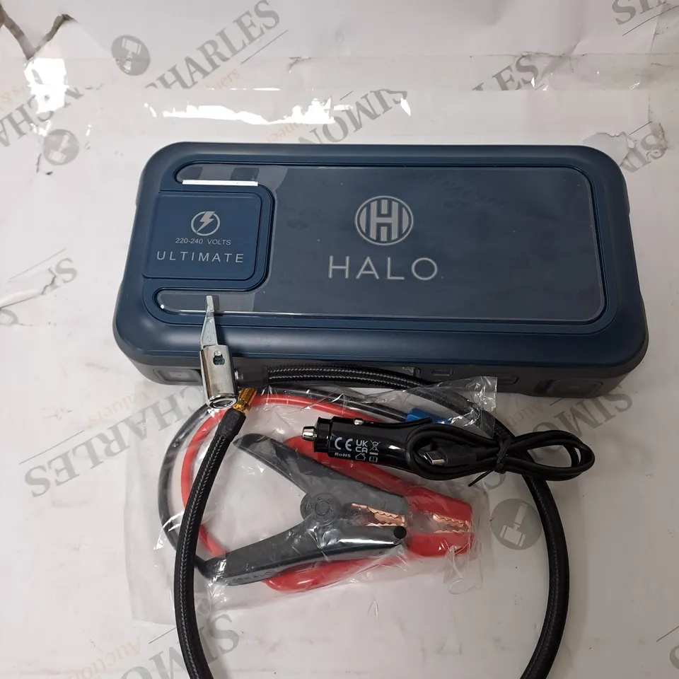 BOXED HALO BOLT ULTIMATE POWER BANK W/JUMP STARTER AIR COMPRESSOR & AC OUTLET