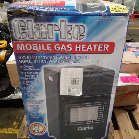 BOXED CLARKE MGH1 MOBILE GAS HEATER