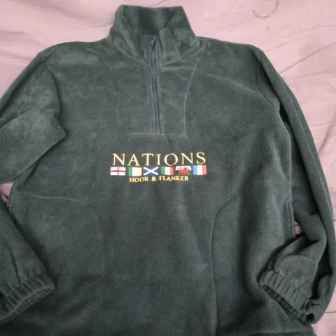 NATIONS HOOK & FLANKER FLEECE PULLOVER – UK M