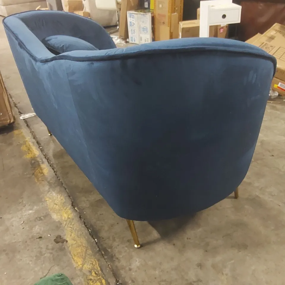 QUALITY DESIGNER CASTILLO 2 SEATER VELVET SOFA