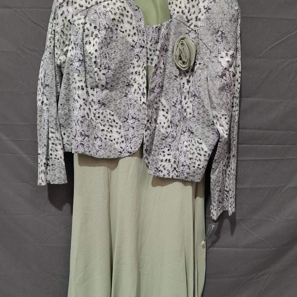 JULIANNA GREEN DRESS WITH OVER JACKET - 24