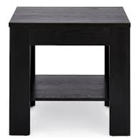 BOXED PANAMA SIDE TABLE- BLACK