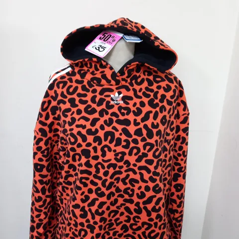 ADIDAS ORIGINAL ANIMAL PRINT HOODIE SIZE 10