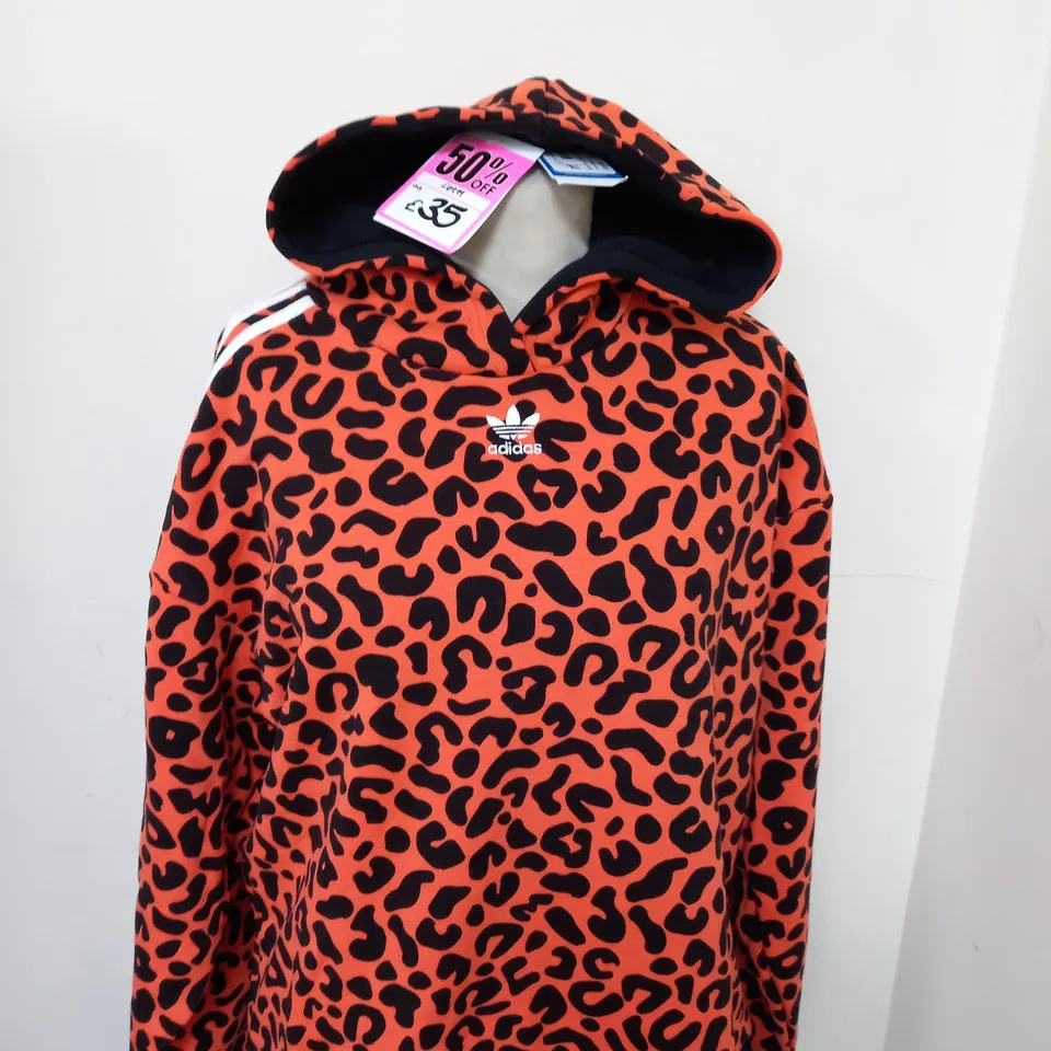 ADIDAS ORIGINAL ANIMAL PRINT HOODIE SIZE 10