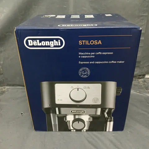 BOXED DELONGHI STILOSA ESPRESSO AND COFFEE MAKER 