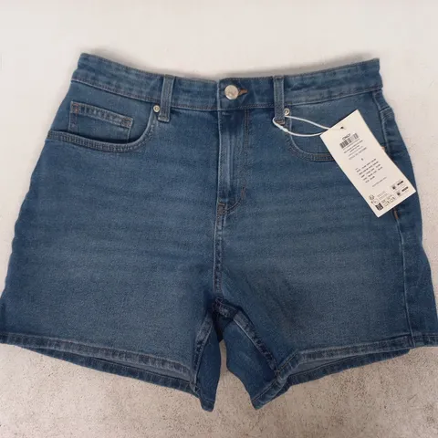 ONLY STRETCH DENIM SHORTS IN BLUE SIZE SMALL