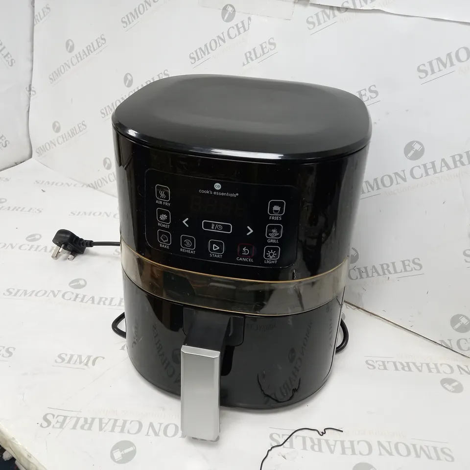 BOXED COOK'S ESSENTIALS 4L AIR FRYER IN BLACK