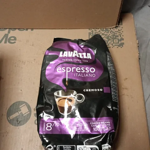 LAVAZZA ESPRESSO ITALIANO CREMOSO COFFEE BEANS – 1 KG BAG