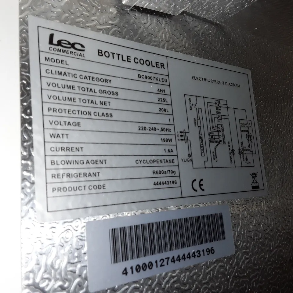 LEC BC9007KLED UNDERCOUNTER BOTTLE COOLER