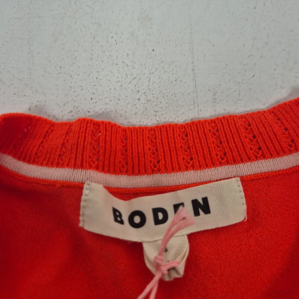 BODEN WOMEN’S KNIT TOP – BRIGHT ORANGE, SIZE S