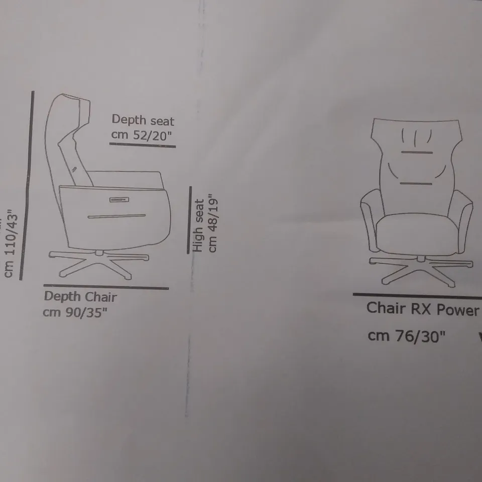 QUALITY ITALIAN DESIGNER VOLTAIRE CHAIR RX POWER OCEAN BLUE LEATHER