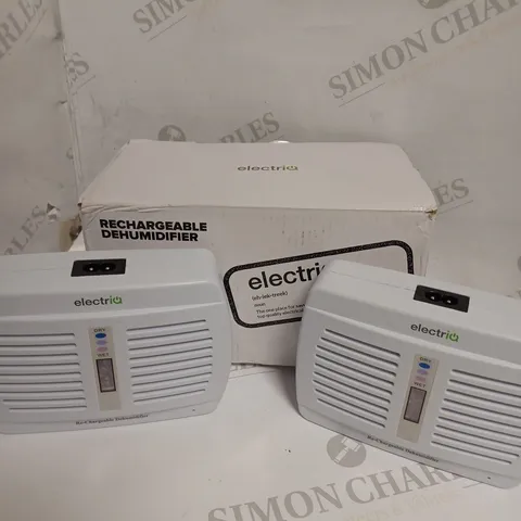 BOXED ELETRIQ RECHARGEABLE DEHUMIDIFIER TWIN PACK