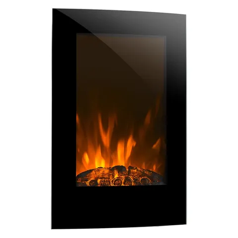 KLARSTEIN LAUSANNE 2000W 58CM WALL MOUNTED ELECTRIC FIRE BLACK