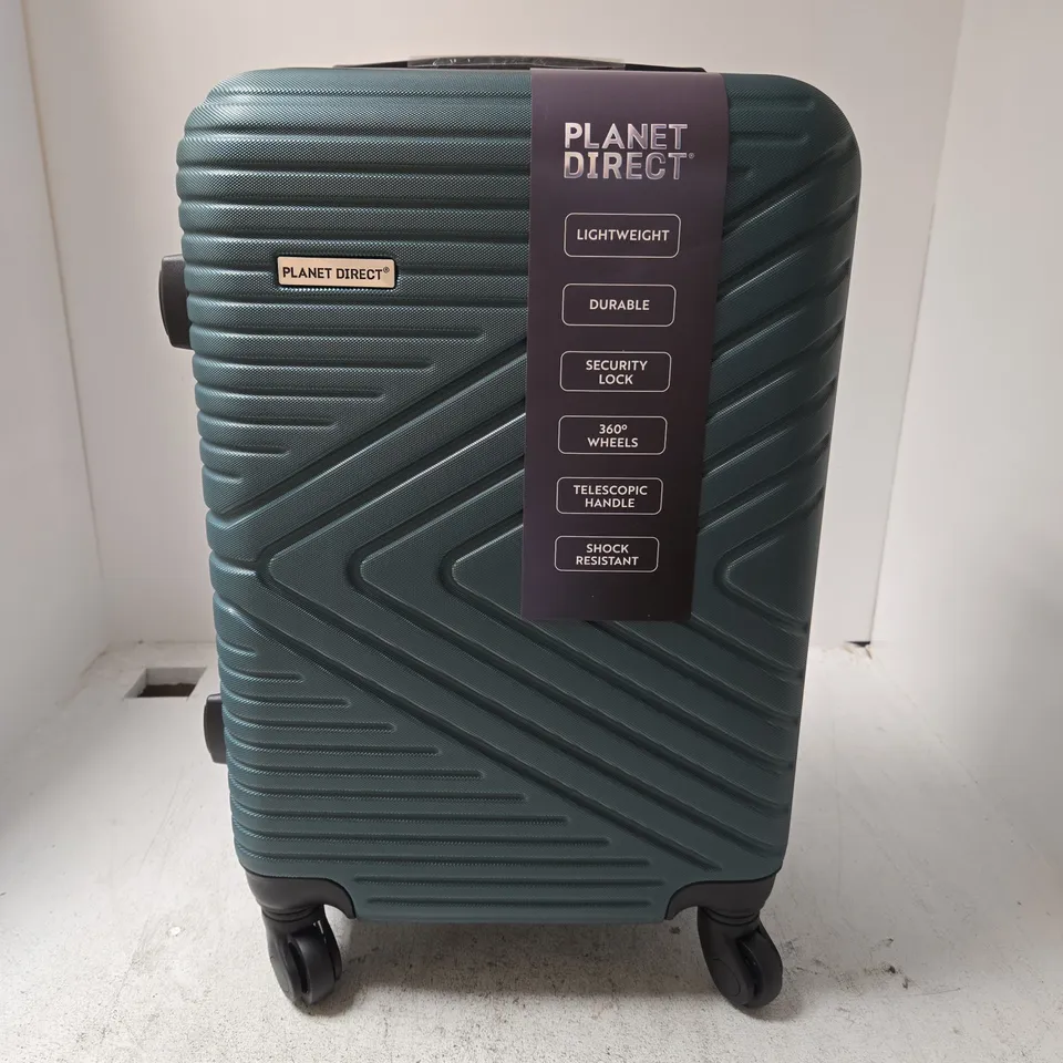 PLANET DIRECT HARD SHELL SUITCASE – TEAL, 4-WHEEL CARRY-ON