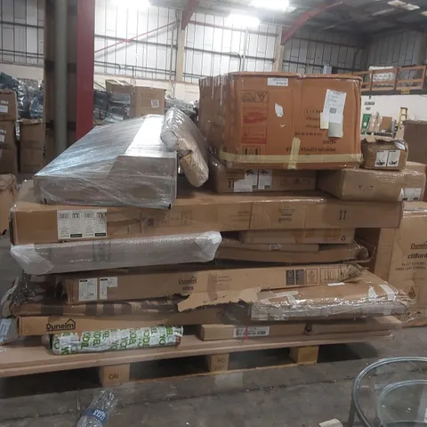 PALLET CONTAINING A VERY LARGE QUANTITY OF ASSORTED DESIGNER FURNITURE PARTS ECT