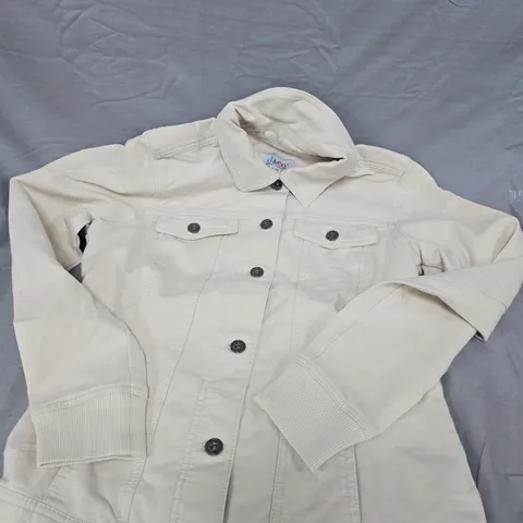 D&CO DENIM JACKET – CREAM - UK XS
