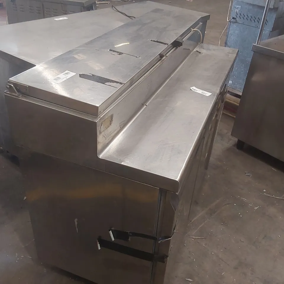 INFRICO COMMERCIAL TEMPERATURE REFRIGERATOR CABINET WITH PREP COUNTER