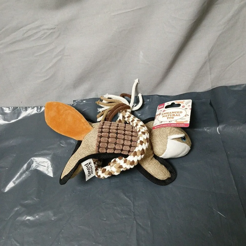 CLEVER PAWS ENHANCED NATURAL TOY FOR DOGS, REINFORCED FOR DURABILITY