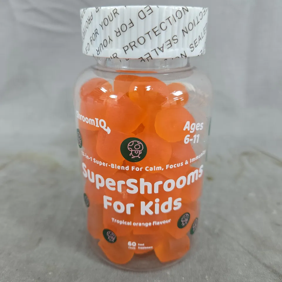 SHROOMIQ SUPERSHROOMS FOR KIDS – TROPICAL ORANGE FLAVOUR GUMMIES