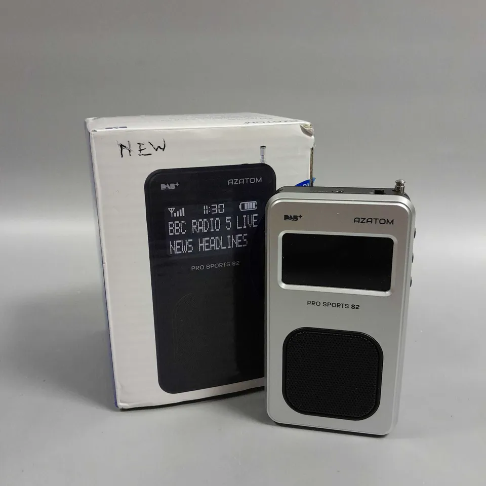 BOXED AZATOM PRO SPORTS S2 DAB RADIO 