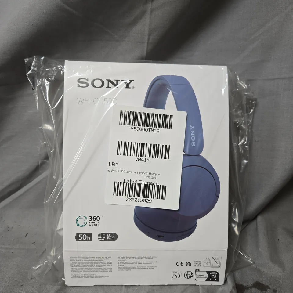 BOXED SONY WH-CH520 WIRELESS BLUETOOTH HEADPHONES