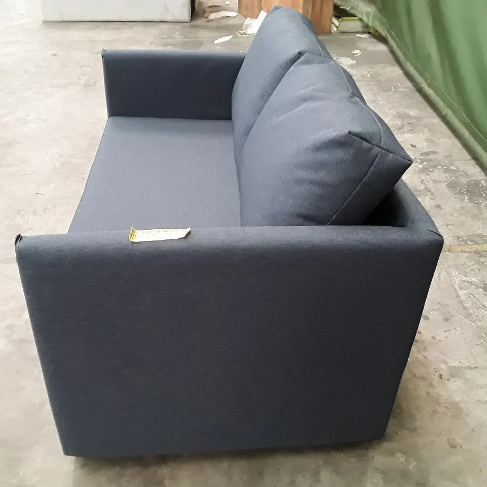 QUALITY DESIGNER HOLLANDER MADE BY ORDER SOFA BED - BLUE FABRIC