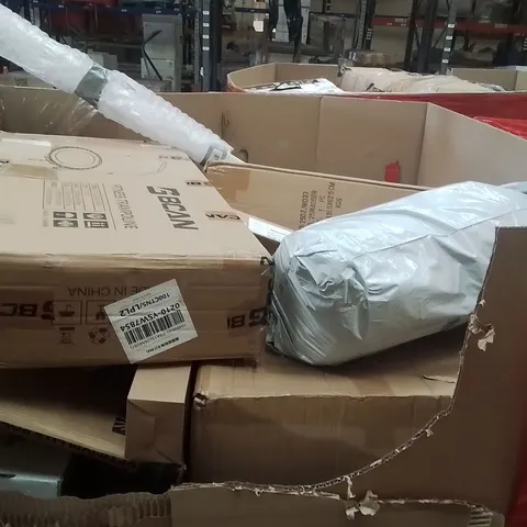 PALLET OF ASSORTED HOUSEHOLD GOODS AND PRODUCTS TO INCLUDE;TRAMPOLINE,CEILING LIGHT,,RETRACTABLE SAFETY GATE