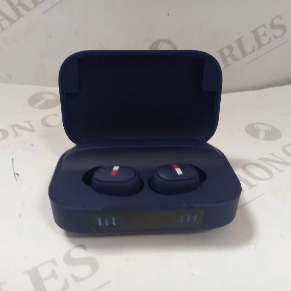 TOMMY HILFIGER NAVY WIRELESS EARBUDS  RRP £90