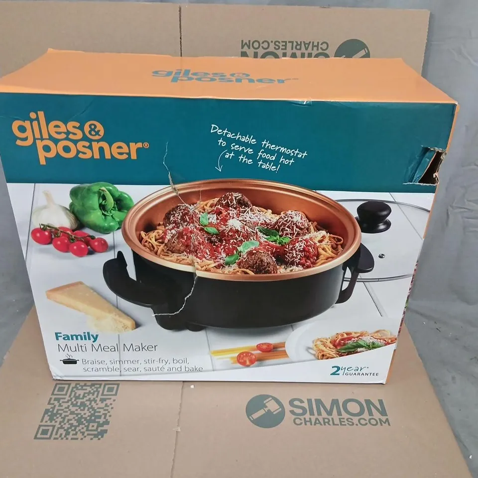 GILES & POSNER FAMILY MULTI MEAL MAKER – KITCHEN APPLIANCE (BOXED)