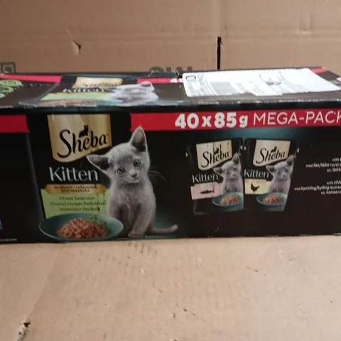 SHEBA KITTEN WET CAT FOOD POUCHES – 40 X 85G MEGA-PACK