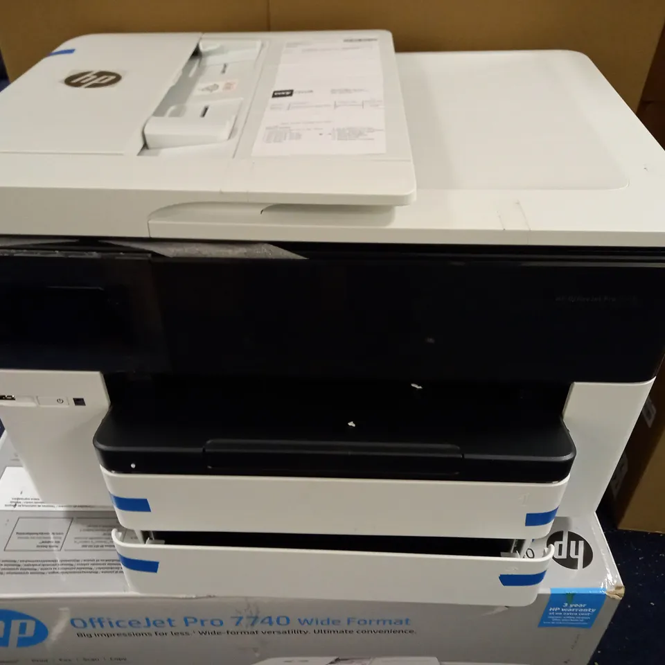 BOXED HP OFFICEJET PRO 7740 WIDE FORMAT PRINTER 