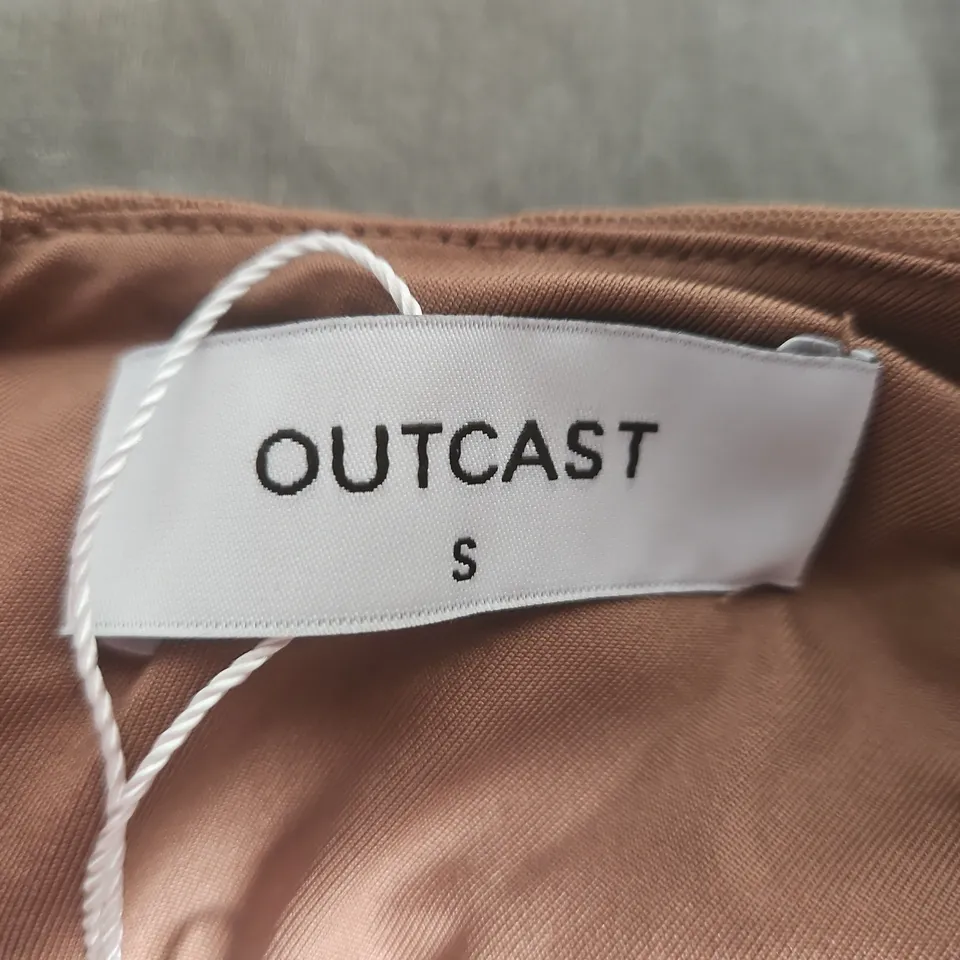 OUTCAST WOMEN'S SEQUIN SLIP DRESS – BRONZE/PINK, UK SIZE S