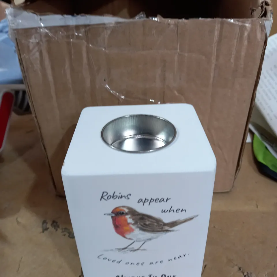 ROBIN MEMORIAL TEA LIGHT HOLDER