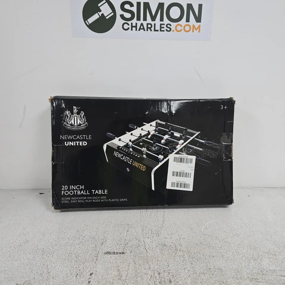 BOXED NEWCASTLE UNITED 20" FOOTBALL TABLE
