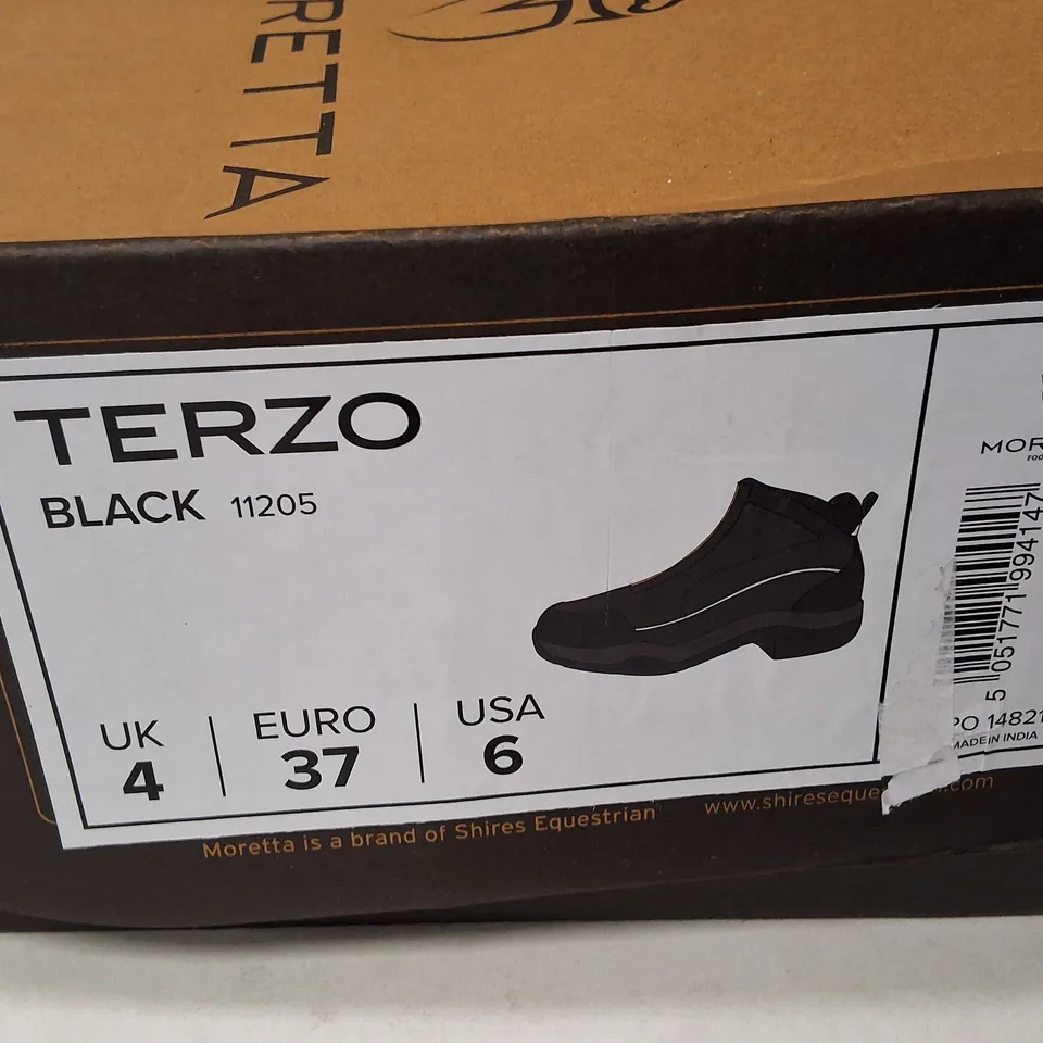 MORETTA TERZO BLACK BOOTS – UK4 (EU37)