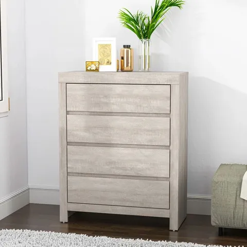 BOXED ELLANI 4-DRAWER CHEST OF DRAWRES