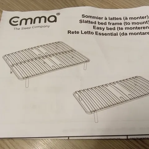 BRAND NEW BOXED EMMA SLATTED BED FRAME - 135 X 190 DOUBLE (1 BOX)