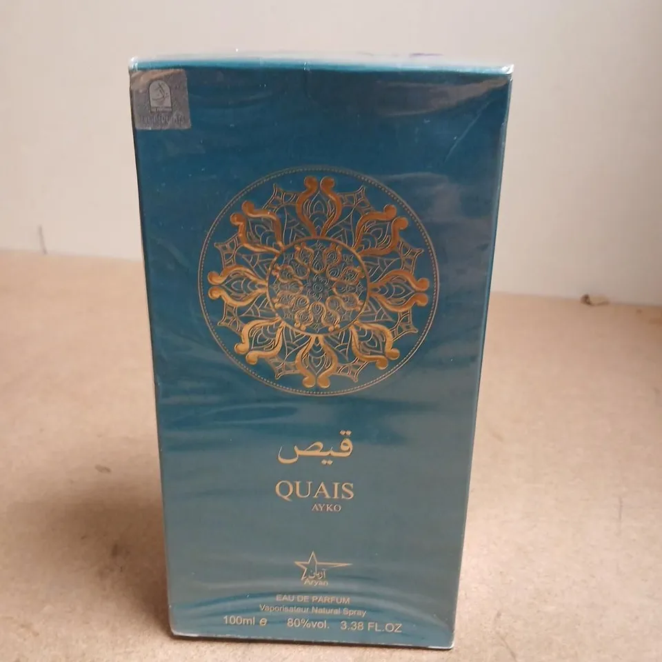 BOXED AND SEALED ARYAN AYKO QUAIS 100ML EAU DE PARFUM
