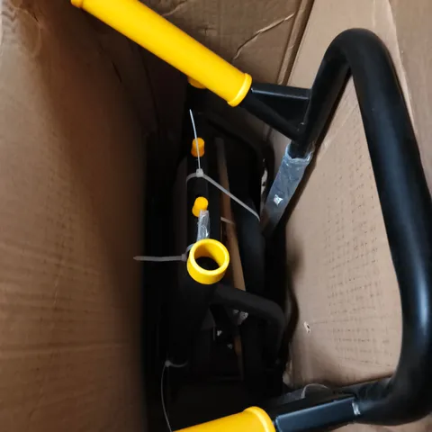 HAND TRUCK / DOLLY – TWO-WHEELED TROLLEY WITH YELLOW HANDLES (BOXED)