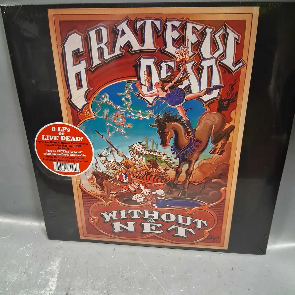 SEALED GRATEFUL DEAD WITHOUT A HET 3 LPS OF LIVE DEAD 