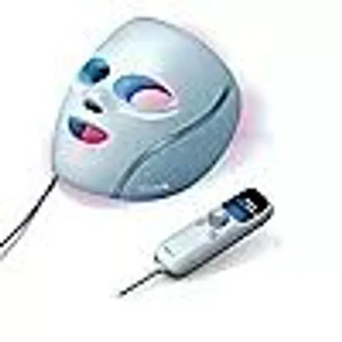 OUTLET SHARK CRYOGLOW BLUE FROST LED MASK WITH CHARGING STAND