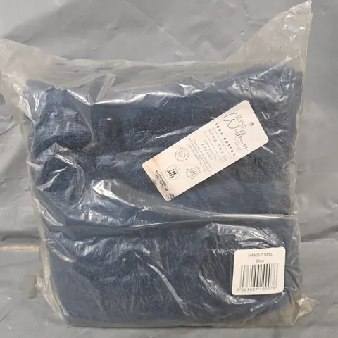 APPROXIMATELY 48 JUST WELLNESS 50X90CM HAND TOWELS IN NAVY
