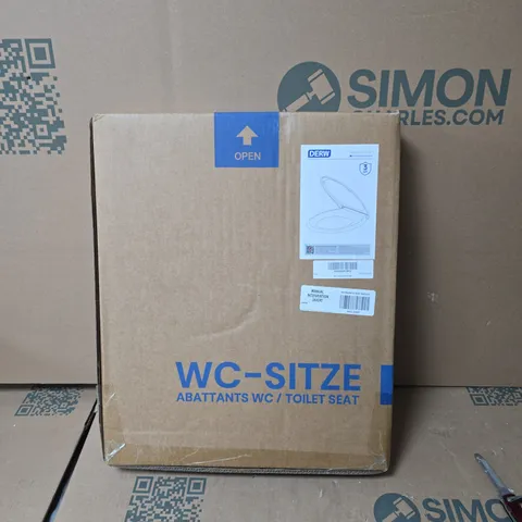 DERW TOILET SEAT – WHITE, BOXED 