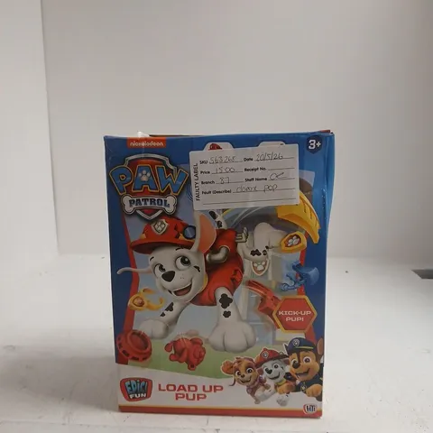 PAW PATROL LOAD UP PUP TOY PLAYSET – BOXED (NICKELODEON)